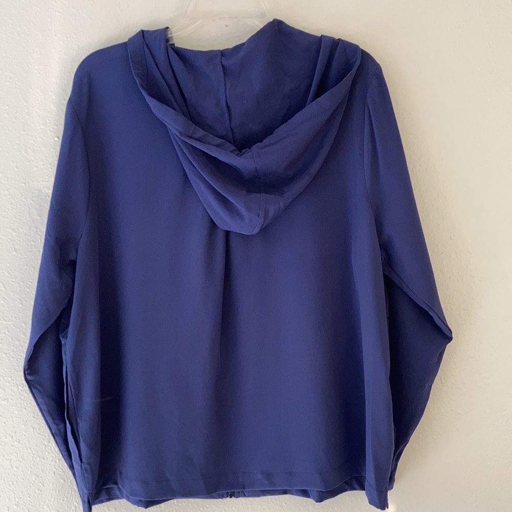 Cuddl Duds Stretch Woven Zip-Up Hoodie - Picture 3 of 4